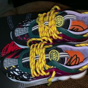 Versace Chain Reaction Sneakers Women Size 36.5